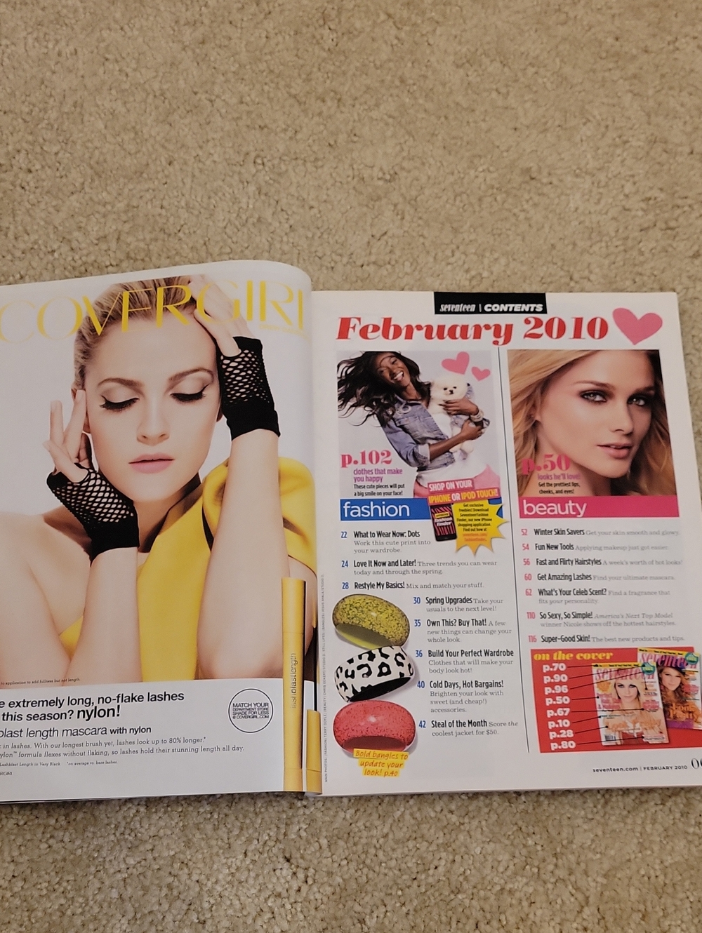 RARE Like New Seventeen February 2010 Magazine - Picture 4 of 8